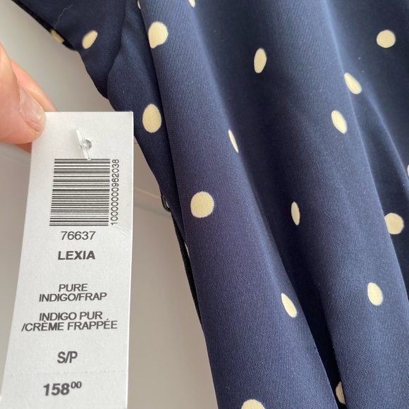 NWTO Aritzia Lexis wrap dress indigo - Picture 4 of 7